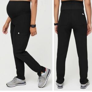 Figs Black Maternity Pants